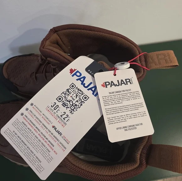 NWT Men's Brown Pajar Boots - Picture 4 of 6